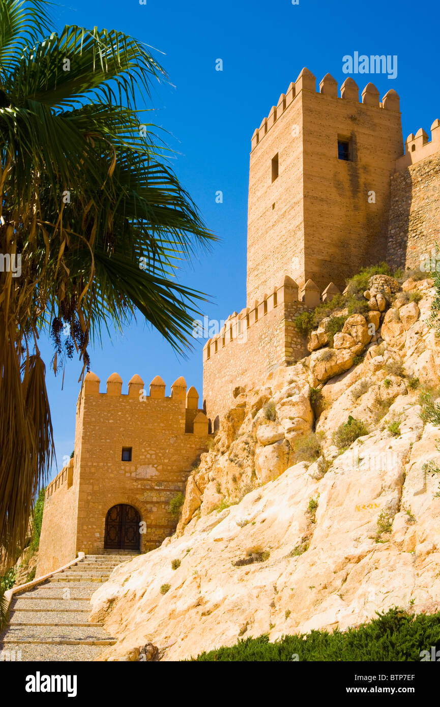 Château Santa Barbara, Alicante, Costa Blanca, Espagne Banque D'Images