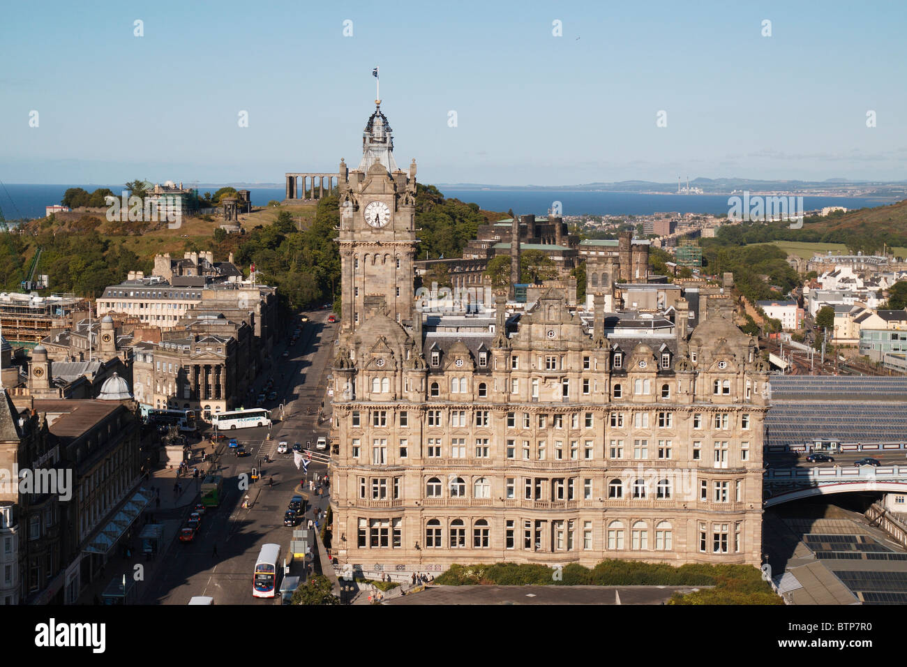 L'Écosse, Édimbourg, Balmoral Hotel Banque D'Images