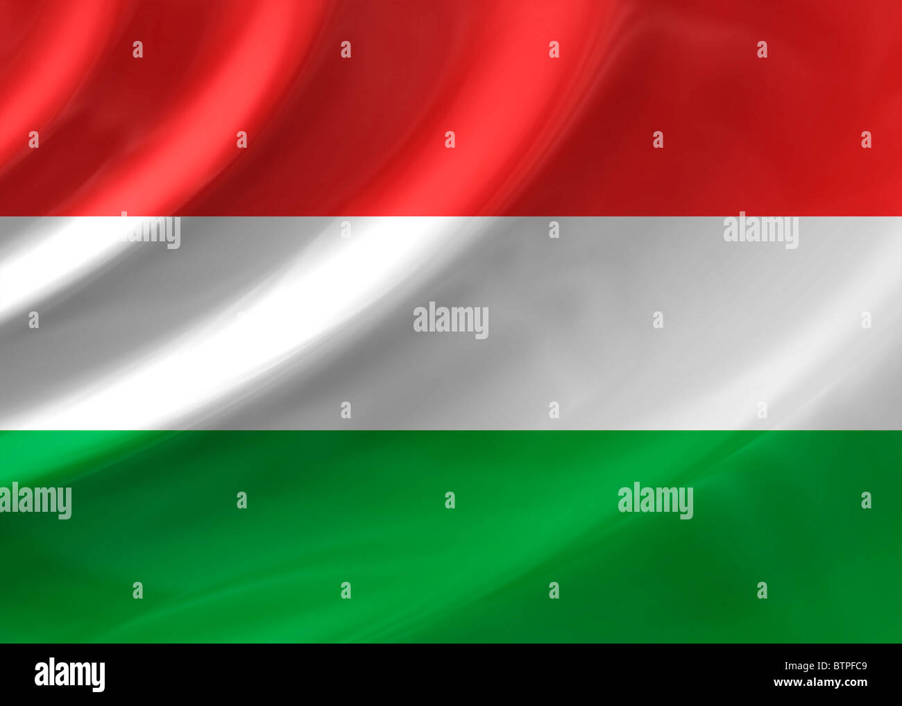 drapeau de la Hongrie Banque D'Images