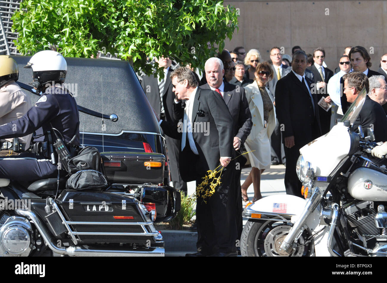 Farrah fawcetts funeral Banque de photographies et d’images à haute