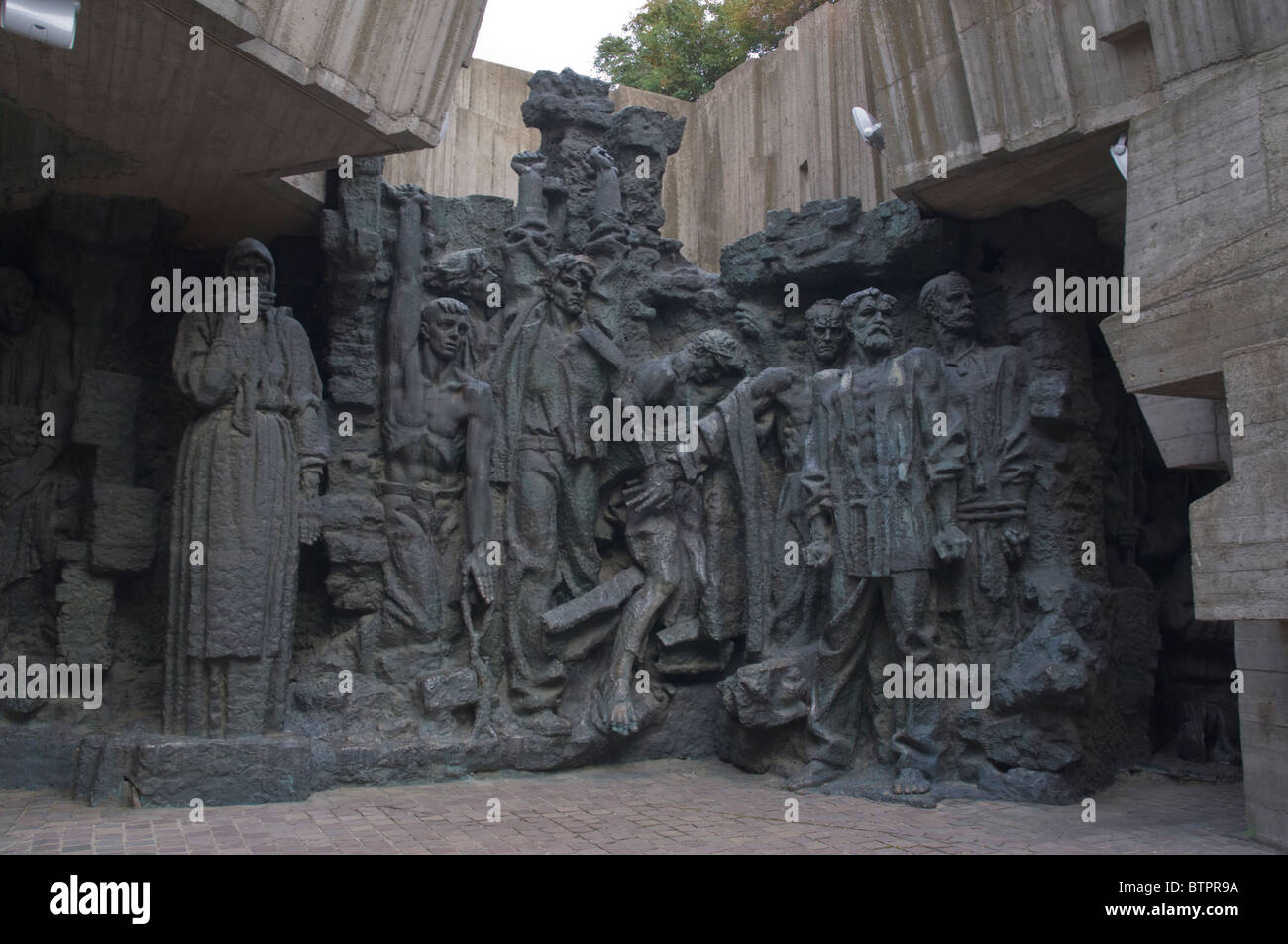 Reliefs à grande guerre patriotique (Seconde Guerre mondiale) open air museum Kiev Ukraine Europe Banque D'Images