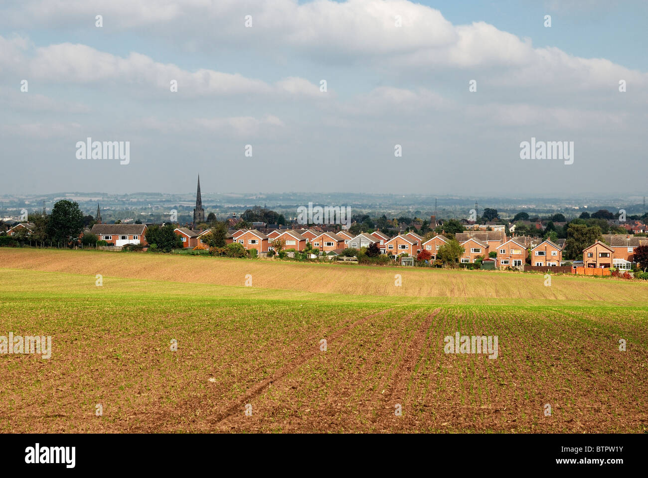 Castle Donington village derbyshire england uk Banque D'Images