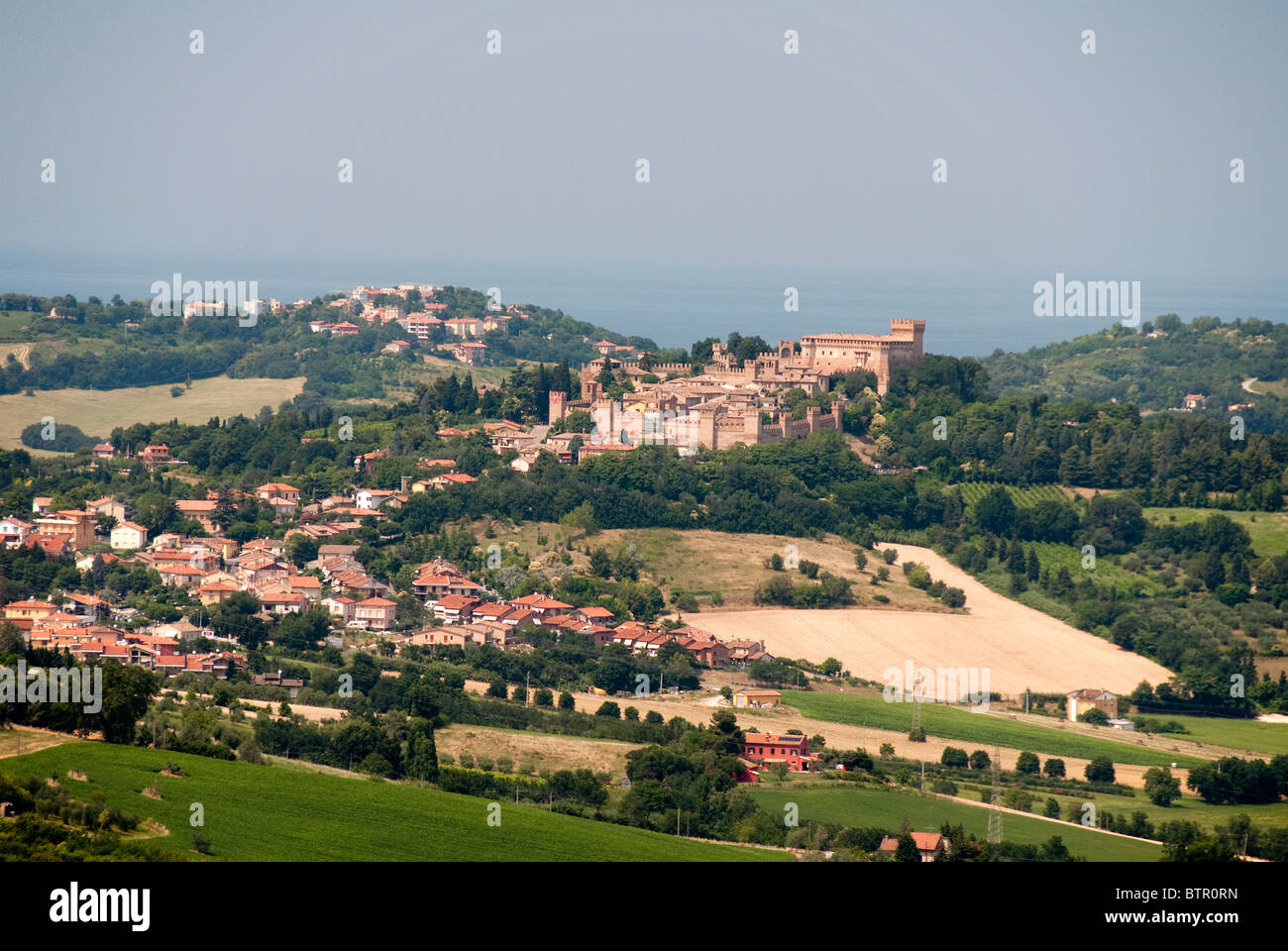 Gradara, Urbino, Persaro Province Le Marche Banque D'Images