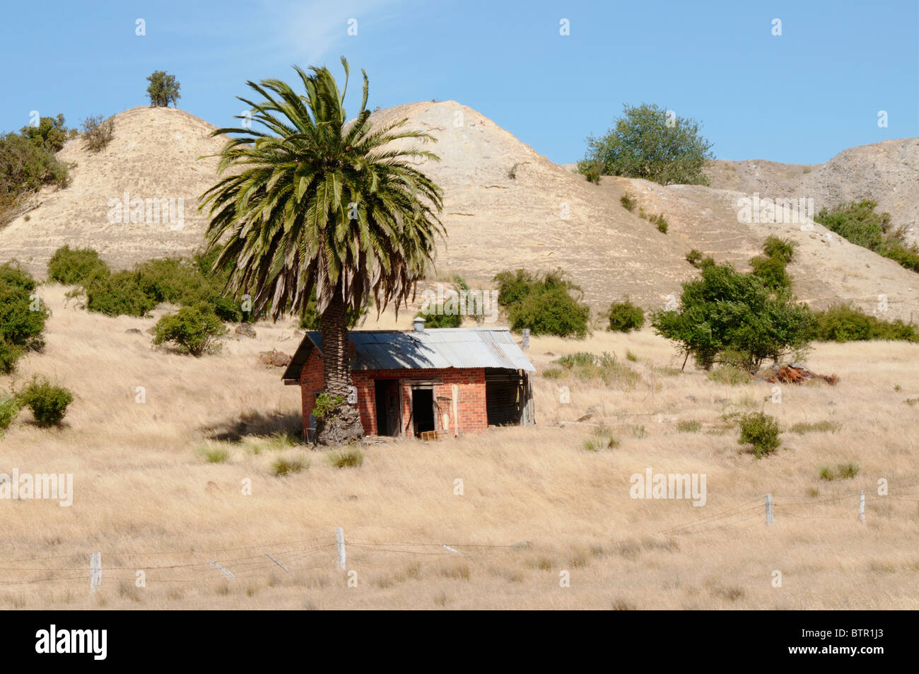 L'Australie, le Centre de Victoria, Clunes, Port Phillip, voir de maison près de mines terrestres Banque D'Images