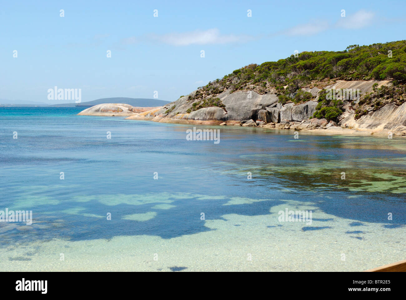 L'Australie, Australie occidentale, Albany, Frenchman Bay, vue de mer peu profonde Banque D'Images