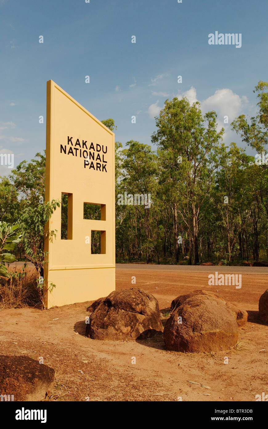 L'Australie, l'entrée au Parc National de Kakadu Banque D'Images