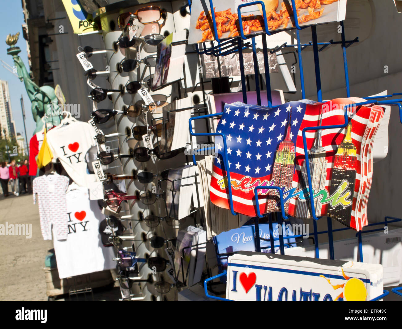 I Love NY, magasin de souvenirs, NYC Banque D'Images