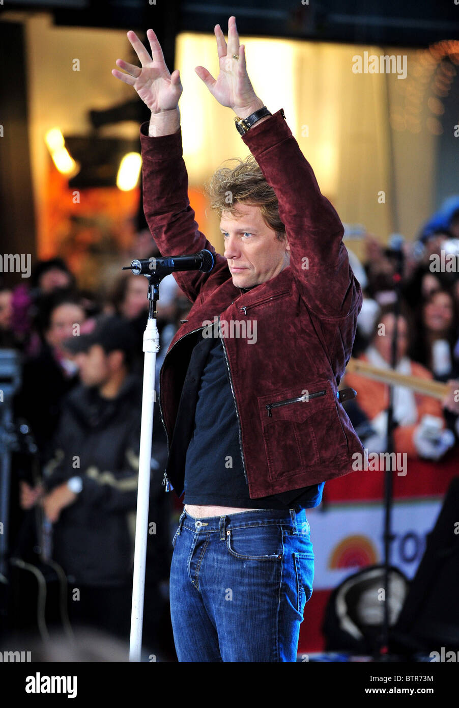 NBC Today Show Concert avec Bon Jovi Banque D'Images