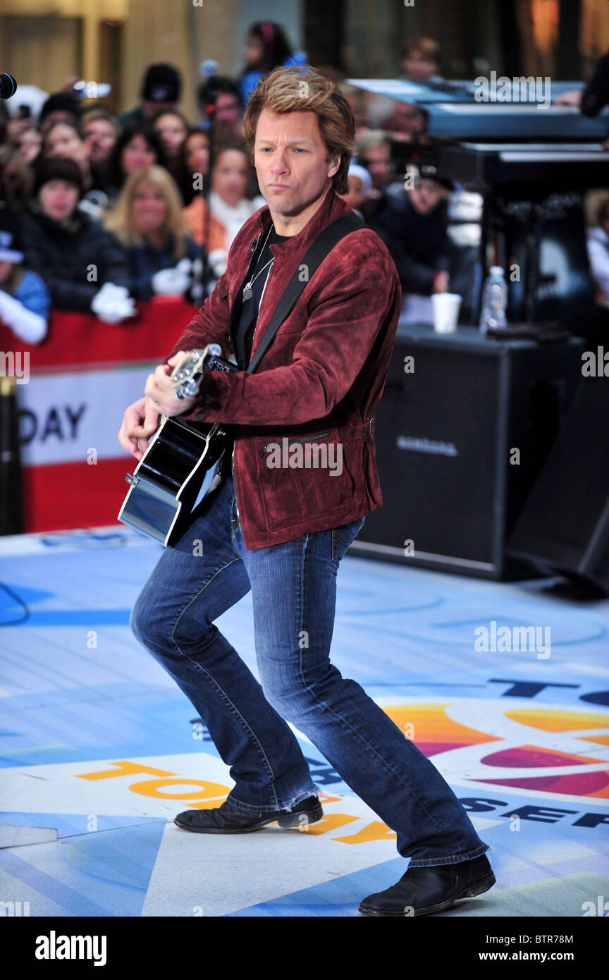 NBC Today Show Concert avec Bon Jovi Banque D'Images