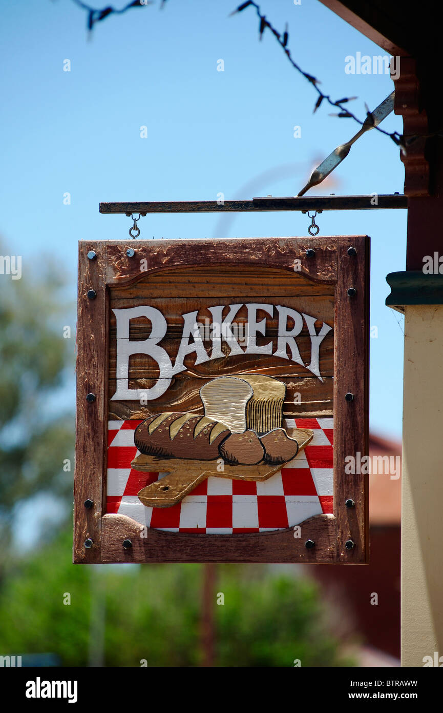 L'Australie, Toodyay, Boulangerie sign Banque D'Images