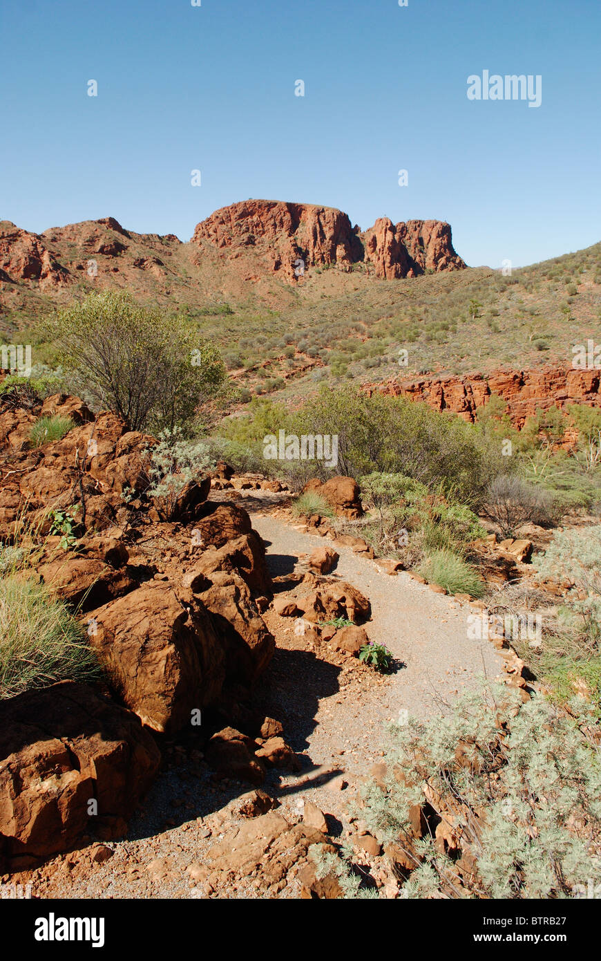 L'Australie, Trephina Gorge, paysage et rock formation Banque D'Images