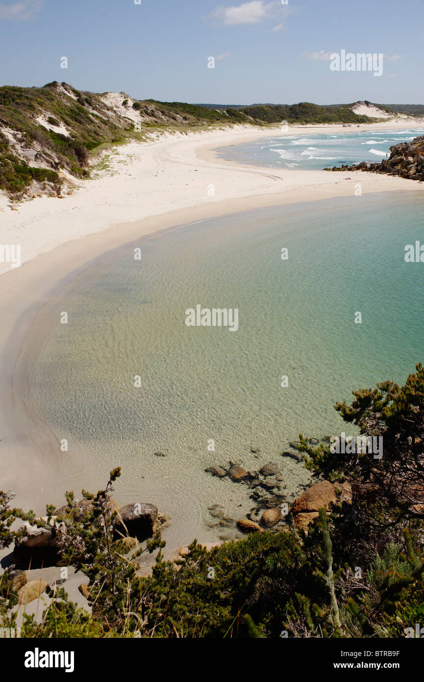 L'Australie, Albany, deux peuples Bay, Nanarup, vue sur la plage Banque D'Images