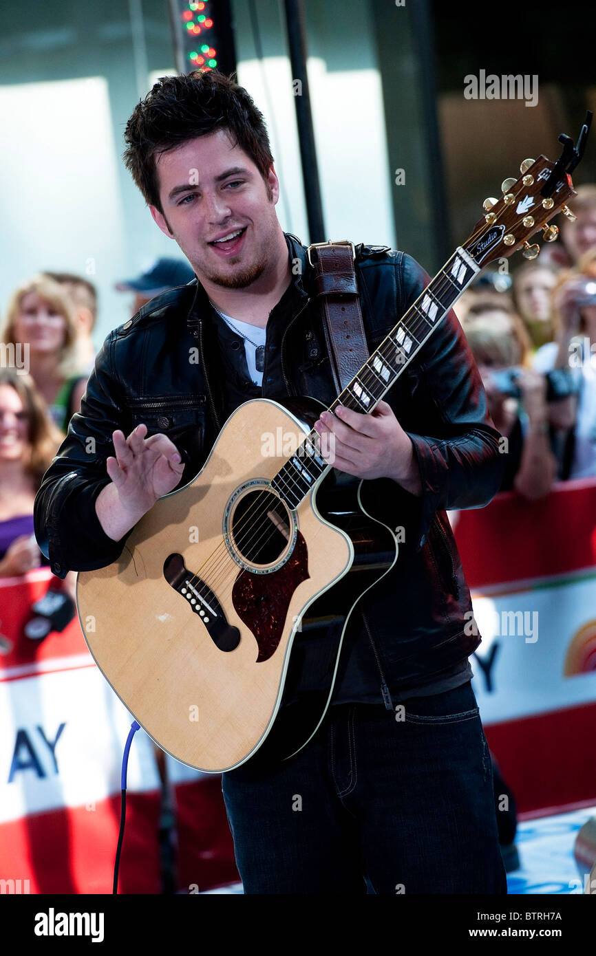 NBC Today Show Concert avec American Idol gagnant et Runner-Up Banque D'Images