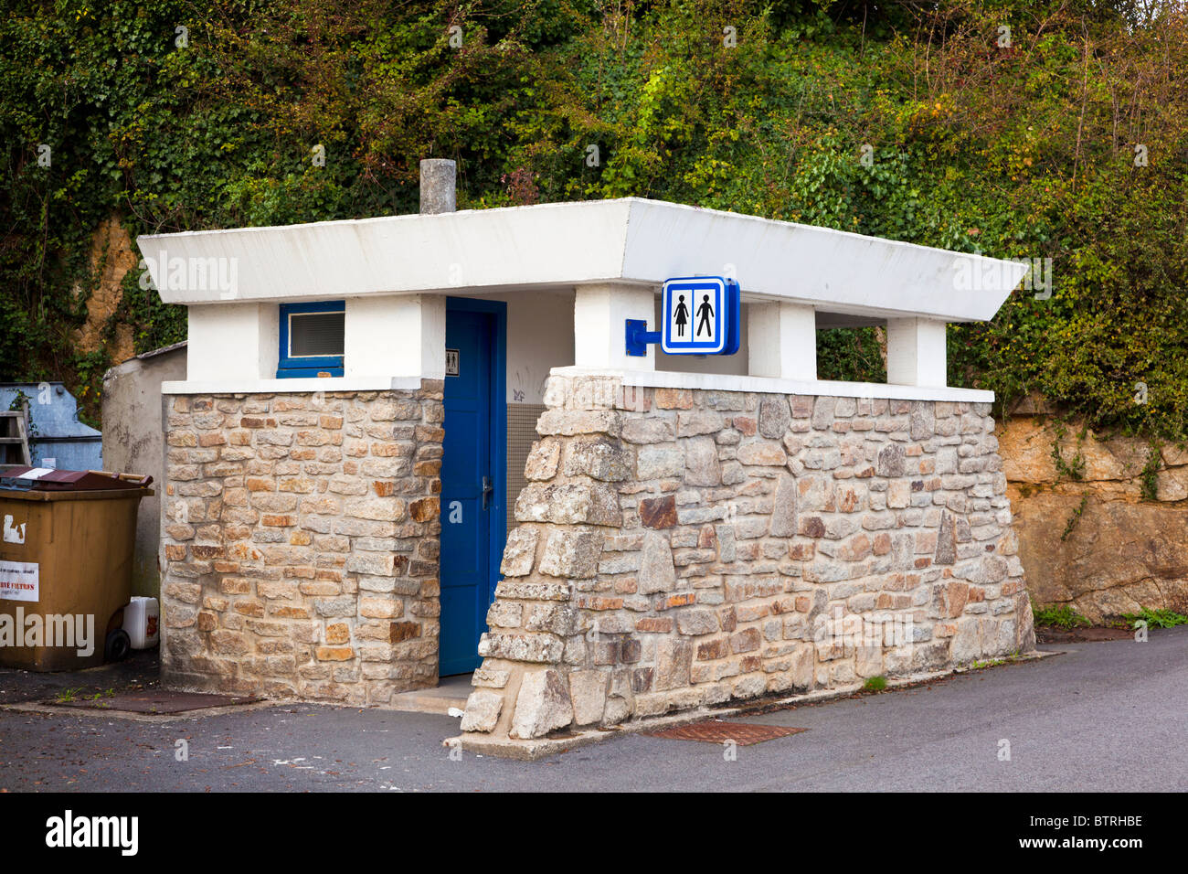 Bloc toilettes publiques France Europe Banque D'Images