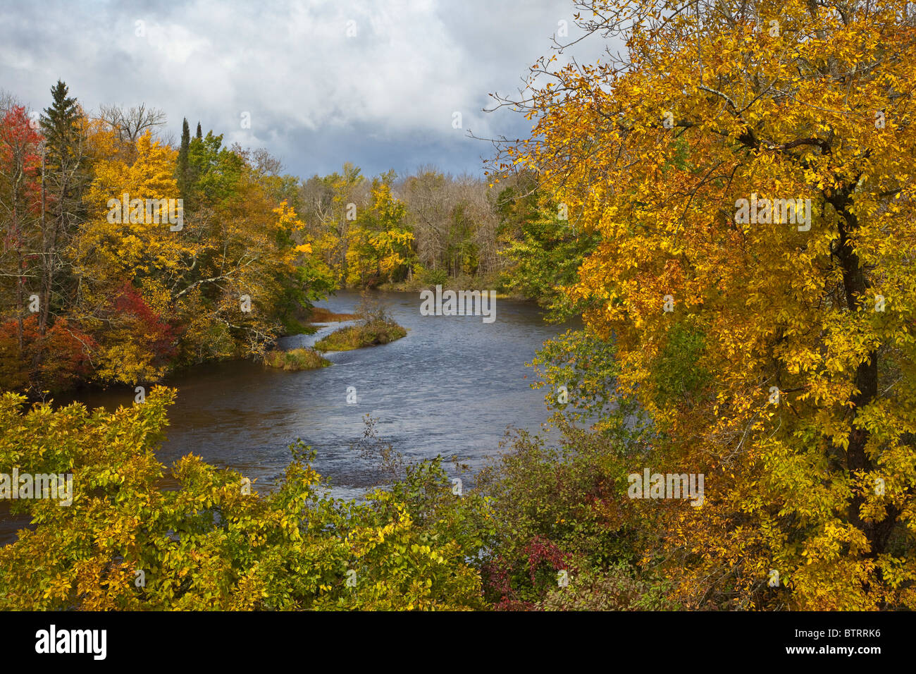 Namekagon, près de Fritz Landing, Sainte-Croix Riverway National Scenic, au nord-ouest de Trego, Wisconsin, États-Unis Banque D'Images