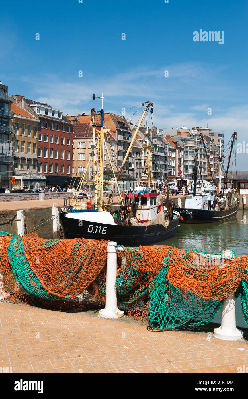 Port de pêche, Ostende, Belgique Photo Stock - Alamy