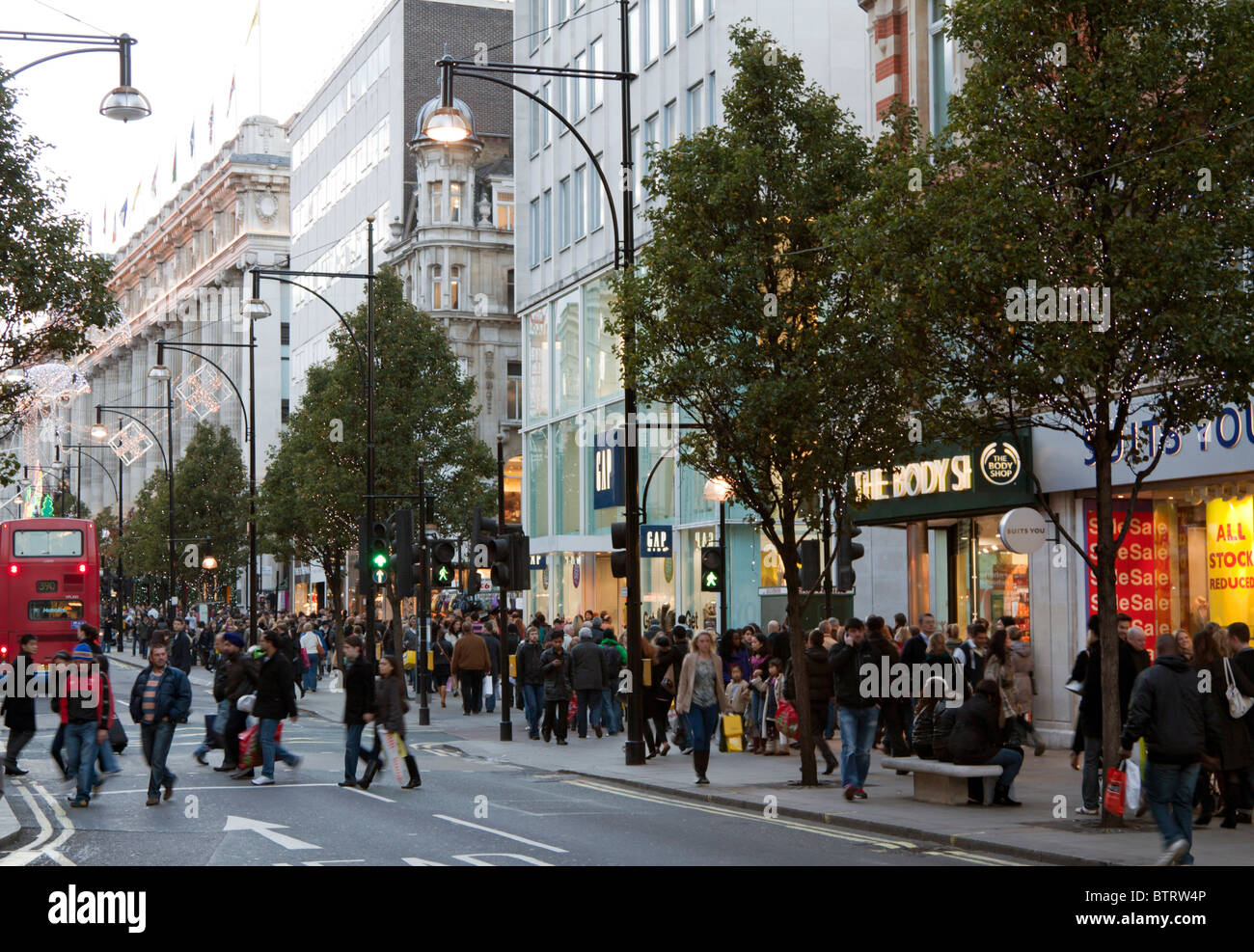 Oxford Street - Londres Banque D'Images