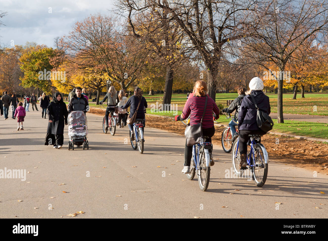 Hyde Park à l'automne - Londres Banque D'Images