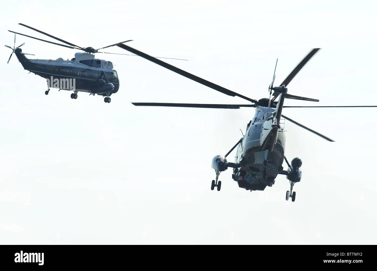 Le président américain Barack Obama arrive à visiter le Siège Joint Terrorism Task Force Banque D'Images