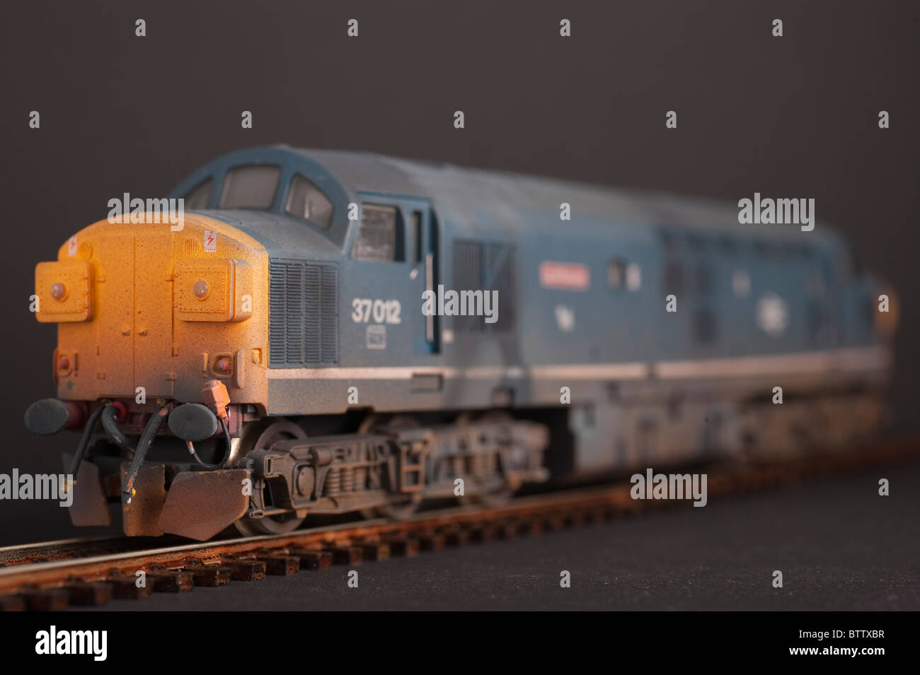 Locomotive Diesel de la classe 37, le Loch Rannoch Banque D'Images