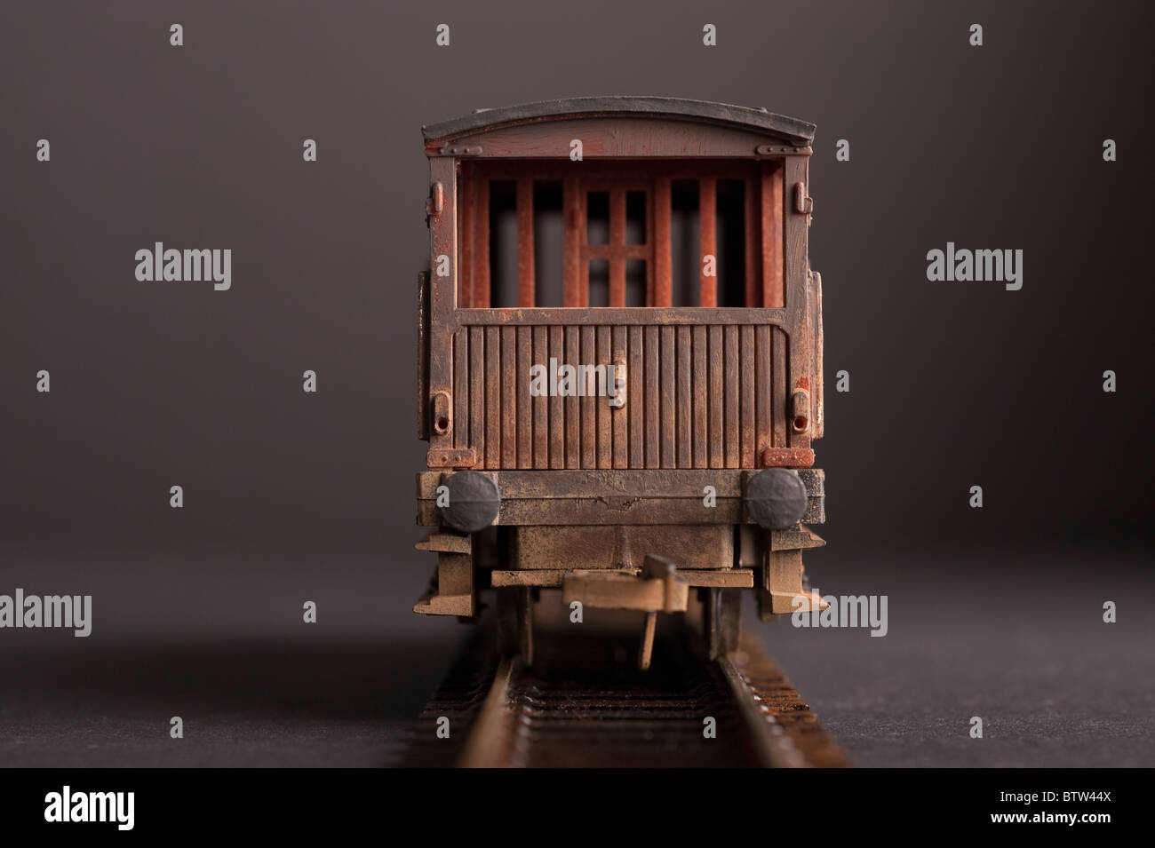 British Railways 20 Ton Van De Frein, vue arrière Banque D'Images