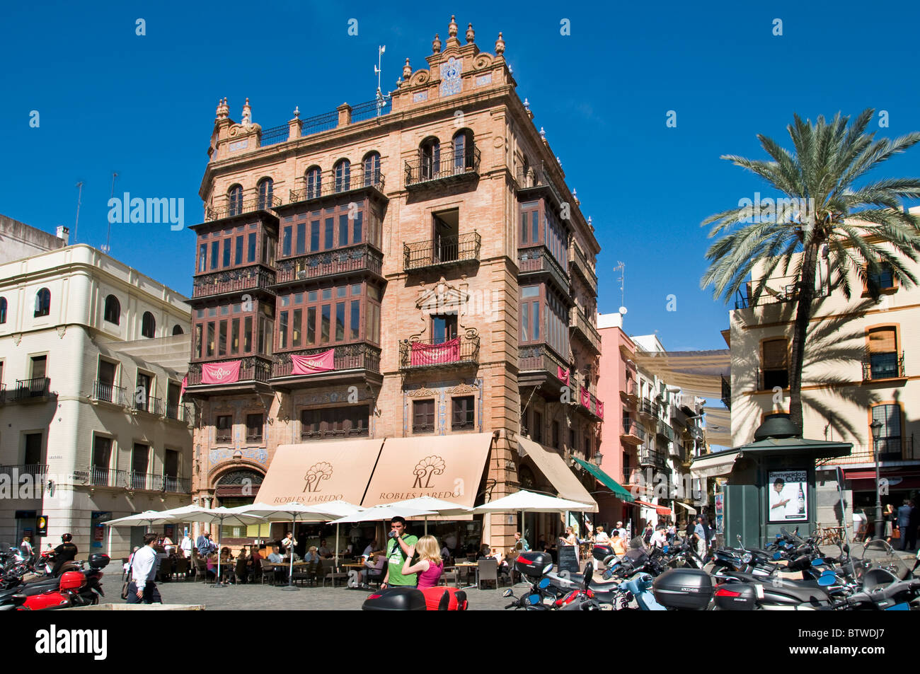 Séville Espagne Dona Maria Coronel Old City Centre Banque D'Images