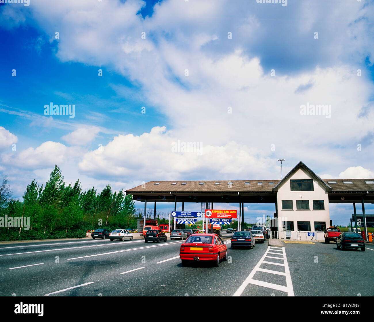 L'aéroport de Dublin, la sortie, le parking de l'aéroport, l'Irlande Banque D'Images