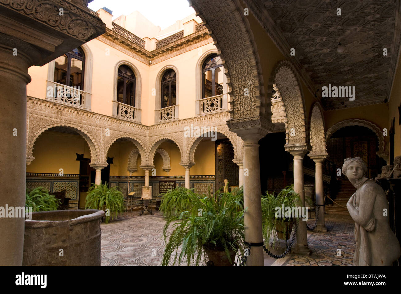 Palais de la Comtesse de Lebrija Palacio de la Condesa de Lebrija Séville espagne andalousie Espagnol Banque D'Images