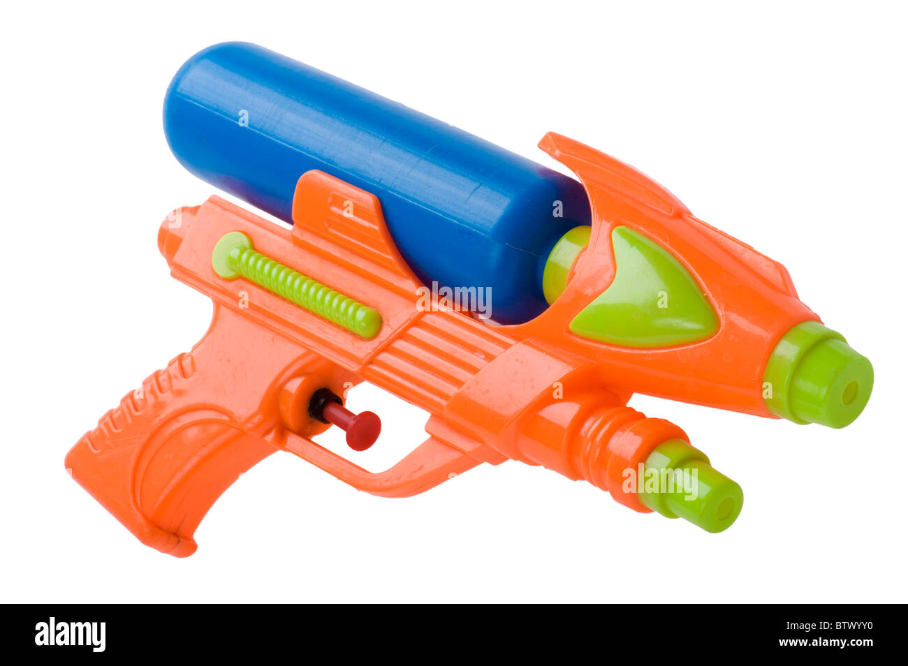 Objet sur blanc - pistolet à eau toy close up Banque D'Images