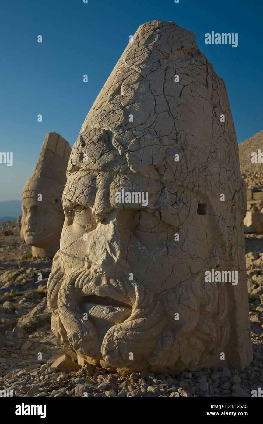 Dieu de la montagne Nemrut Adiyaman statues,Turquie Banque D'Images