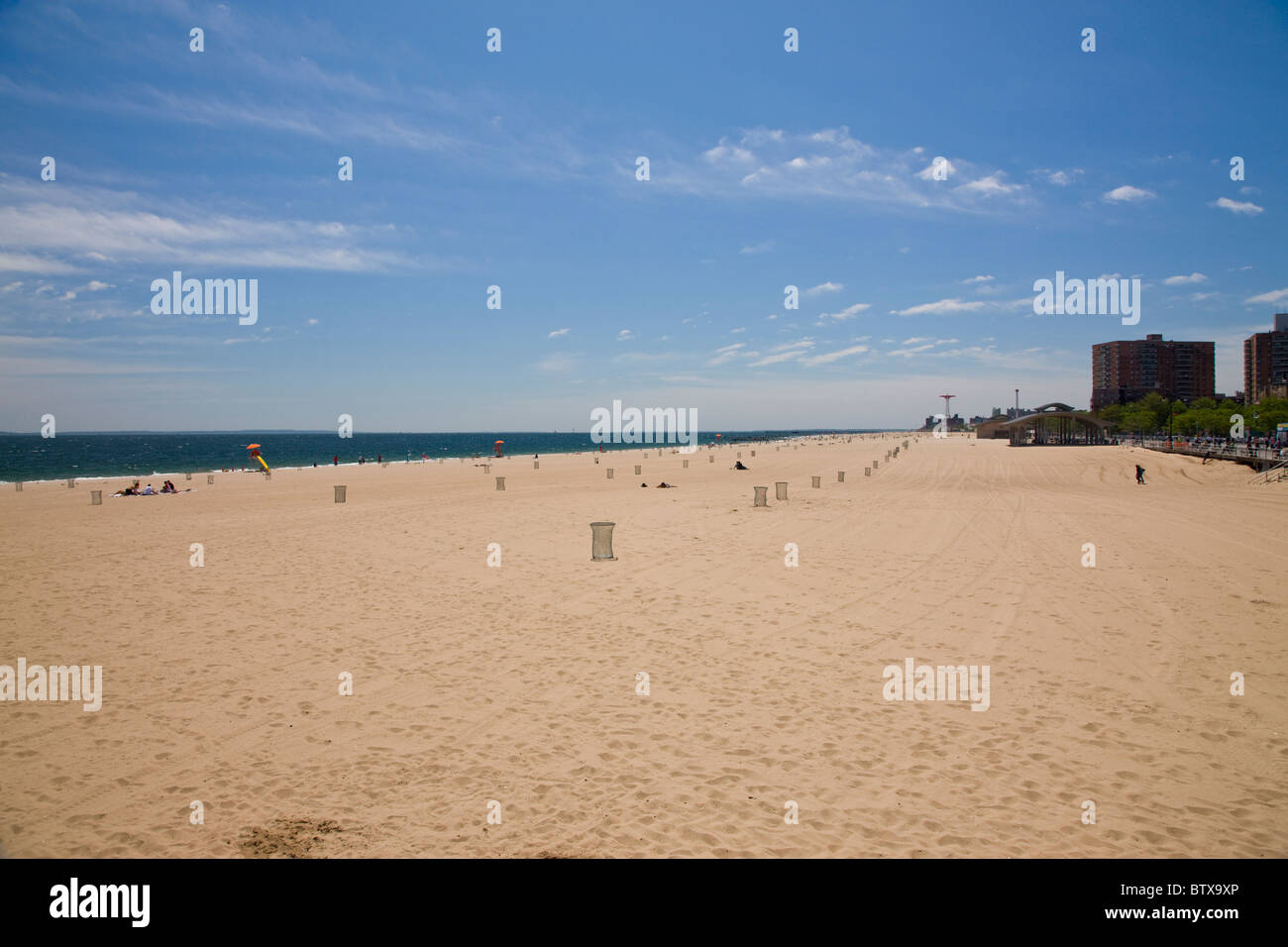 La plage de Brighton à Brooklyn Banque D'Images