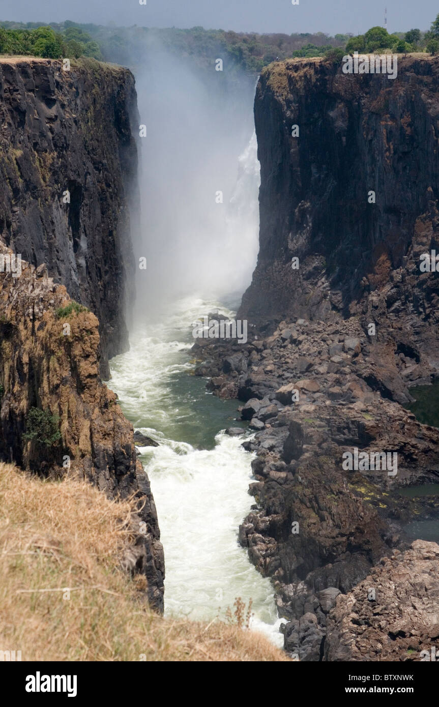 La cataracte de l'Est des Chutes Victoria, Zambie Banque D'Images