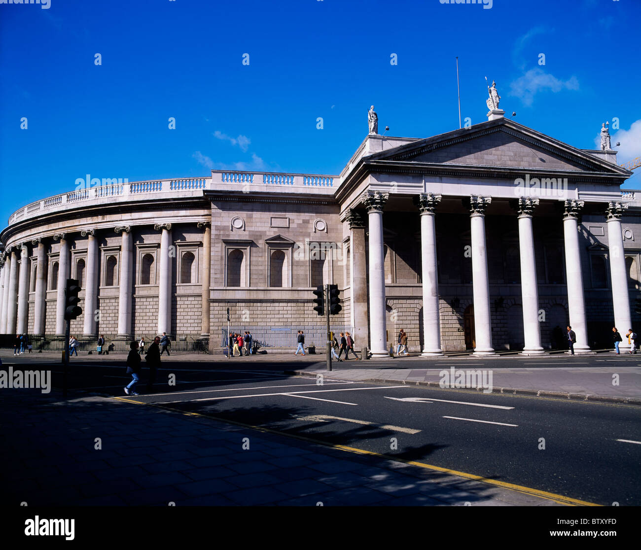 Bank of Ireland College Green, Dublin, Dublin, Irlande ; 18ème siècle ancien Chambres du Parlement Banque D'Images