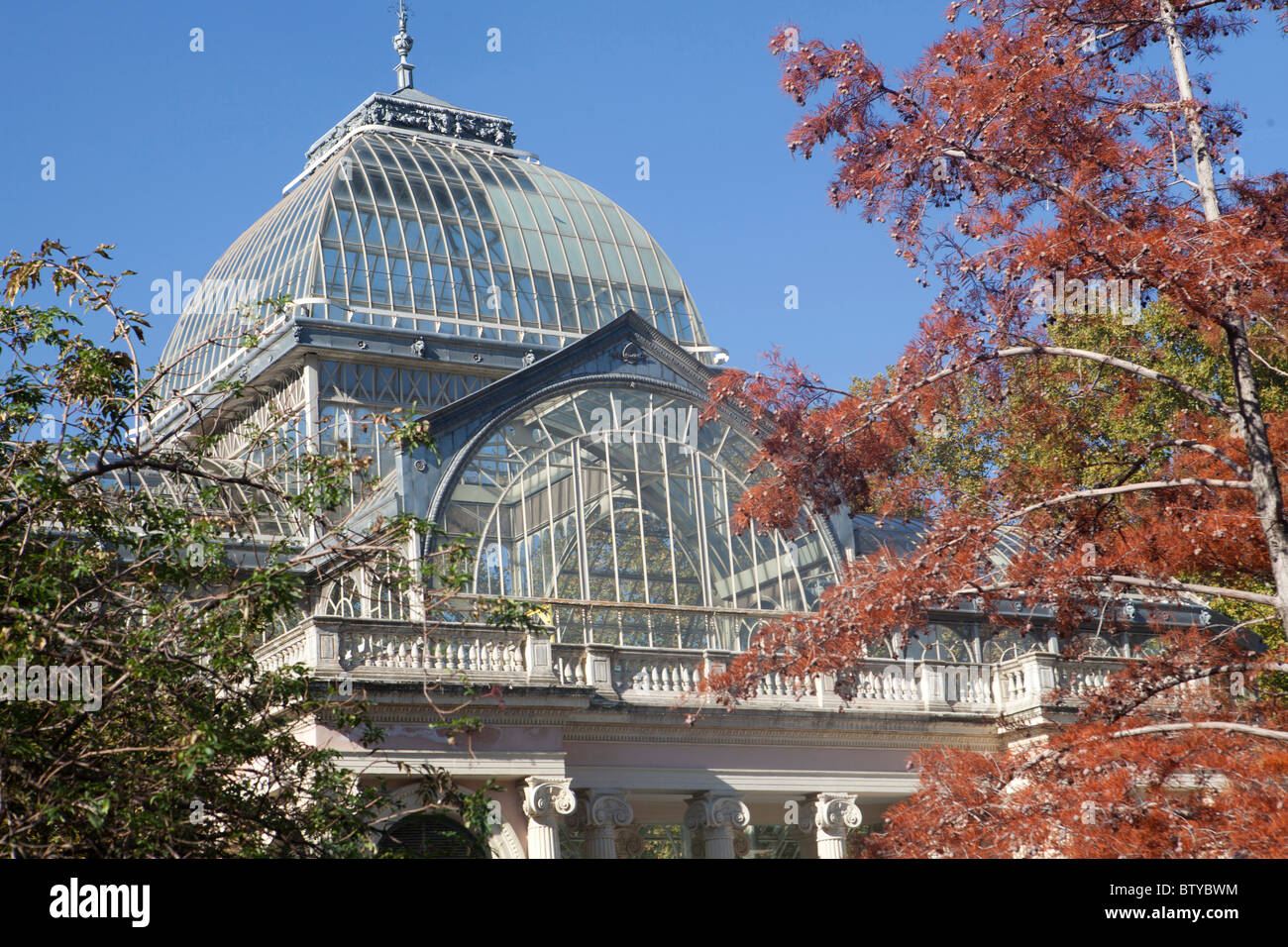 Crystal Palace architecture Espagne Madrid Retiro park tourisme Banque D'Images