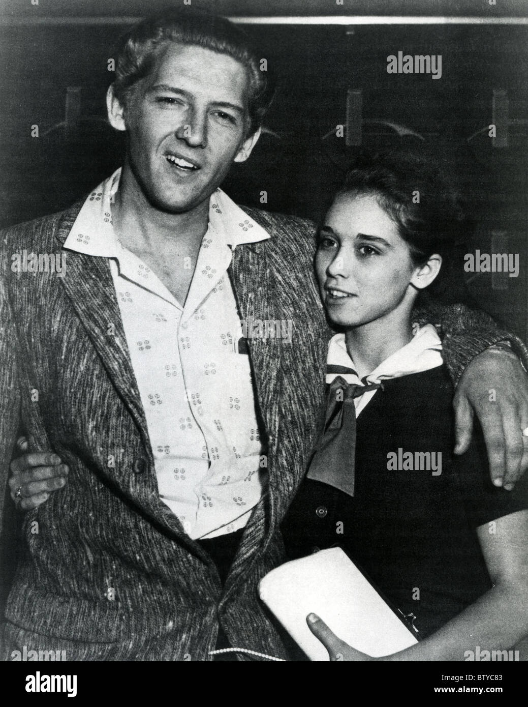 JERRY LEE LEWIS avec musicien rock américain troisième femme 13 ans