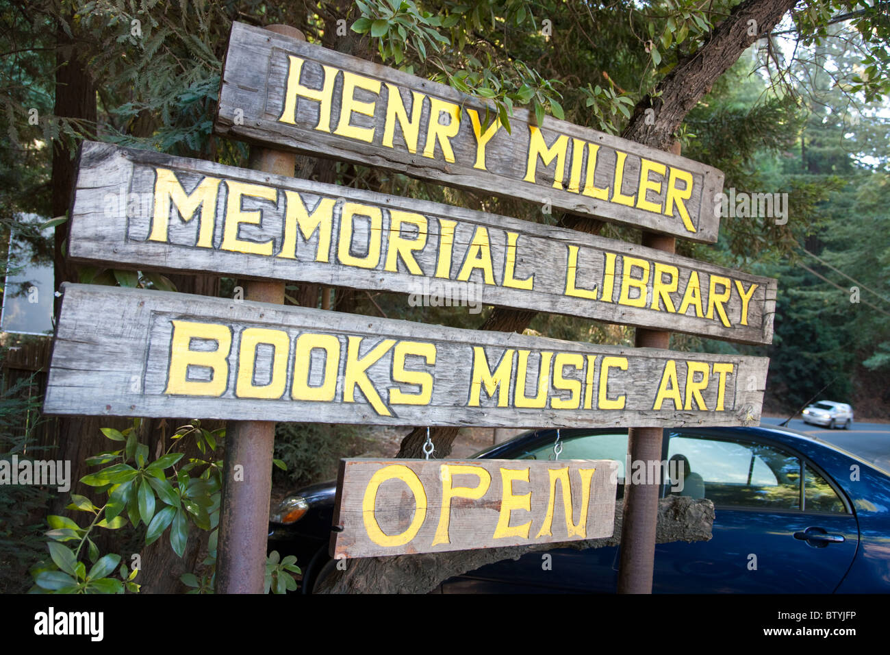 L'Henry Miller Memorial Museum, Californie Banque D'Images