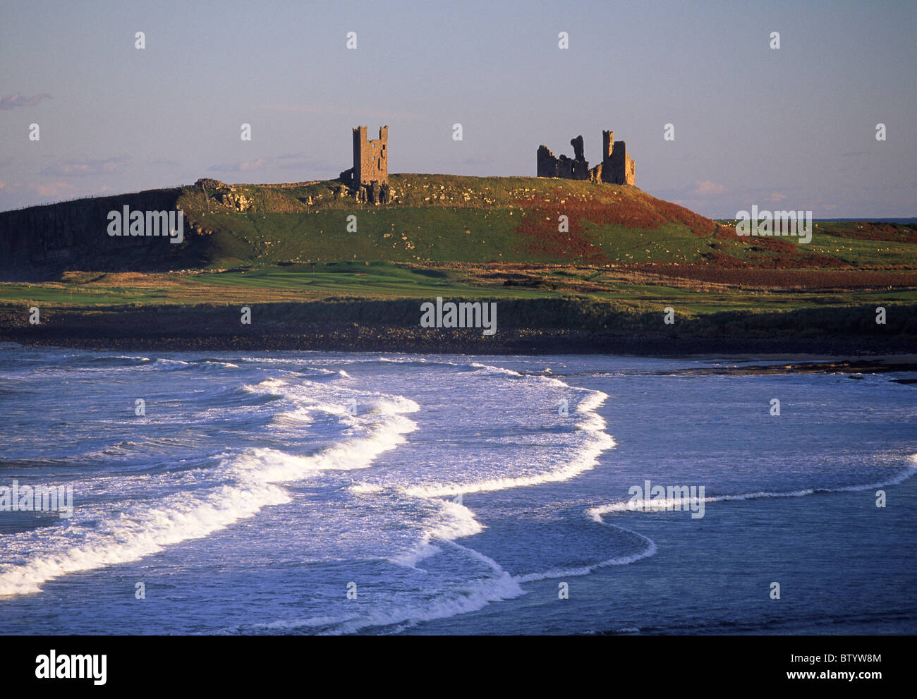 Château de Dunstanburgh, Norhtumberland Banque D'Images