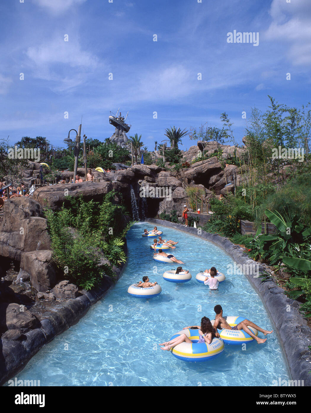 Trajet de l'eau, Typhoon Lagoon, Walt Disney World, Orlando, Floride, États-Unis d'Amérique Banque D'Images
