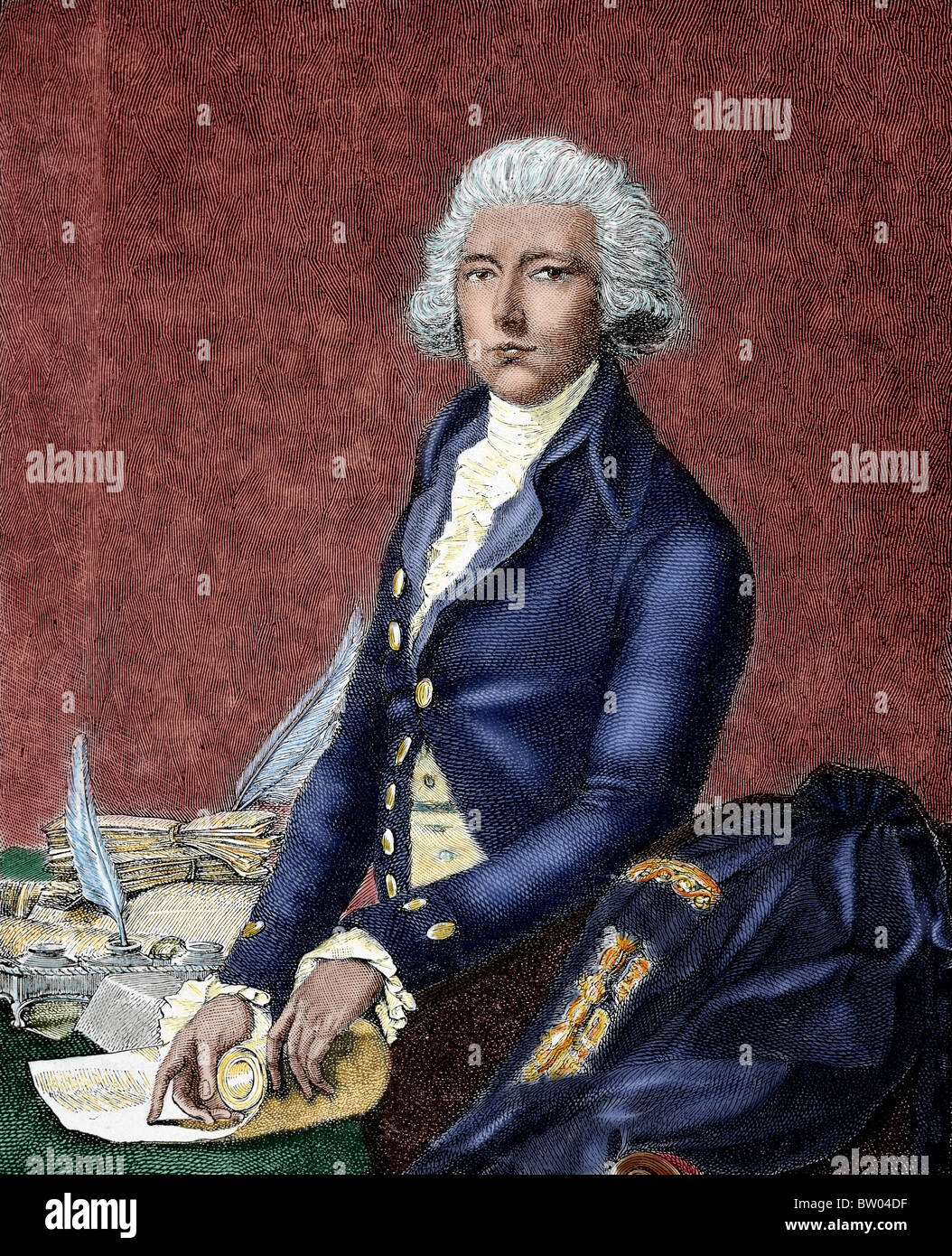 PITT, William (Londres 1708-Hayes, 1778), premier comte de Chatham, appelé 'Pitt l'ancien' ou 'Premier Pitt'. Homme politique britannique. Banque D'Images