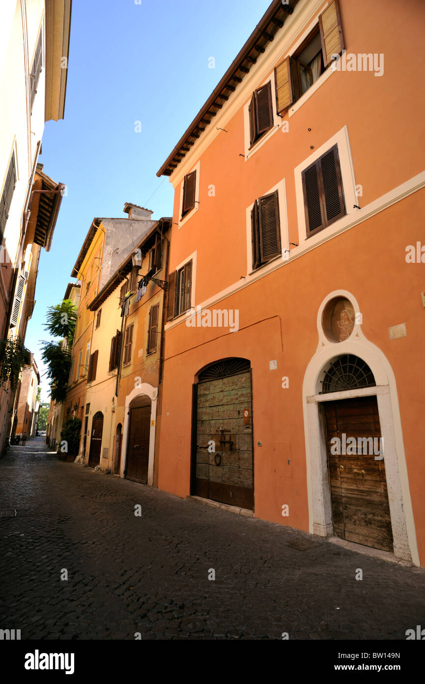 Italie, Rome, Trastevere, via di Santa Cecilia Banque D'Images