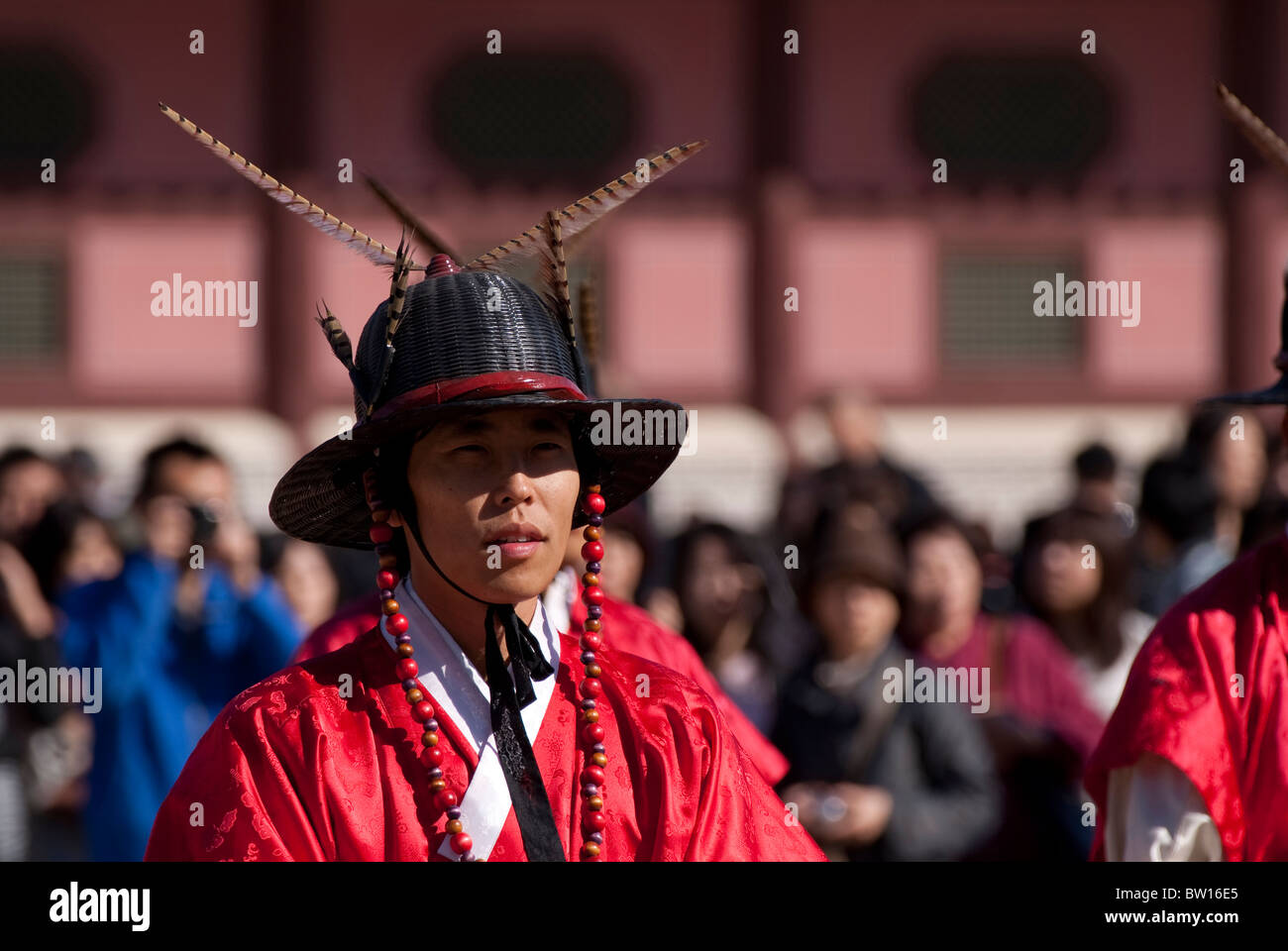 Le Palais de Gyeongbok, Séoul, Corée du Sud, l'évolution de la Garde