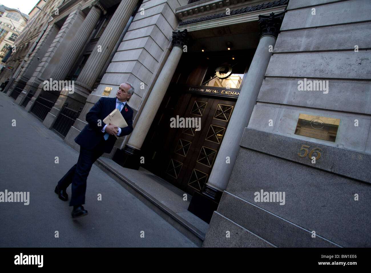 London Metal Exchange, Londres Banque D'Images