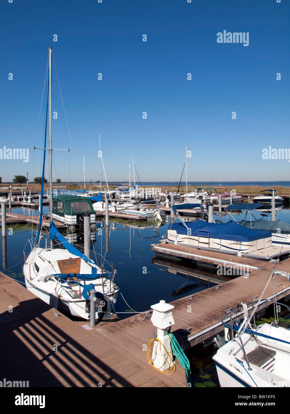 À l'est le lac Tohopekaliga à St Cloud juste au sud d' Orlando en Floride USA Banque D'Images