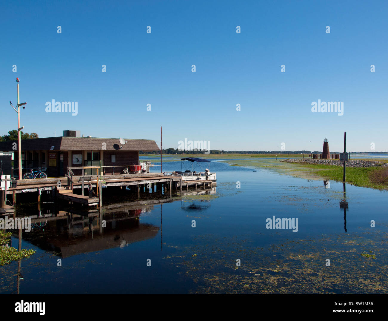 Le lac Tohopekaliga au Port de Kissimmee juste au sud d' Orlando en Floride USA Banque D'Images