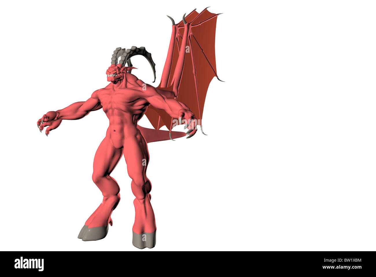 3D illustration d'un démon diable Banque D'Images