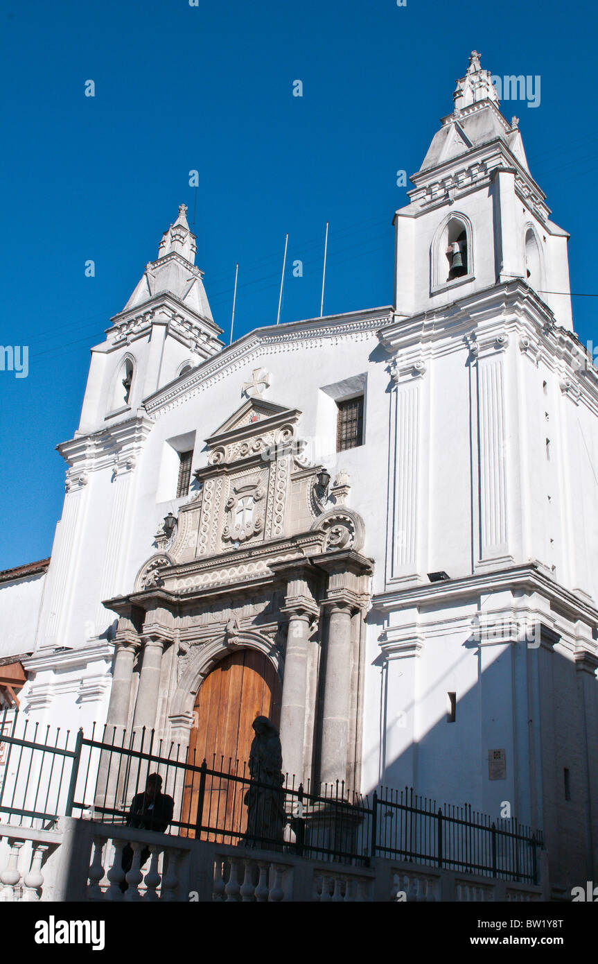 Église et couvent Carmen Alto, Centre historique, Quito, Équateur. Banque D'Images