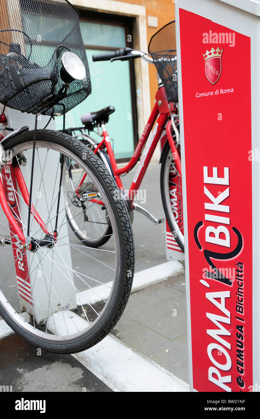 ROMA location de vélo'nBIKE Banque D'Images