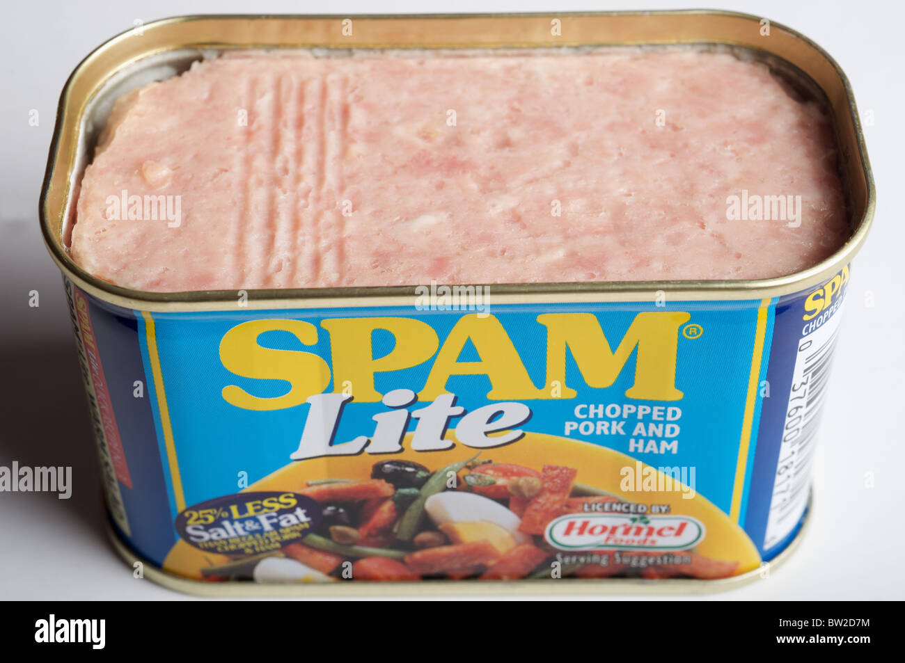 Porc haché lite Spam et ham Banque D'Images