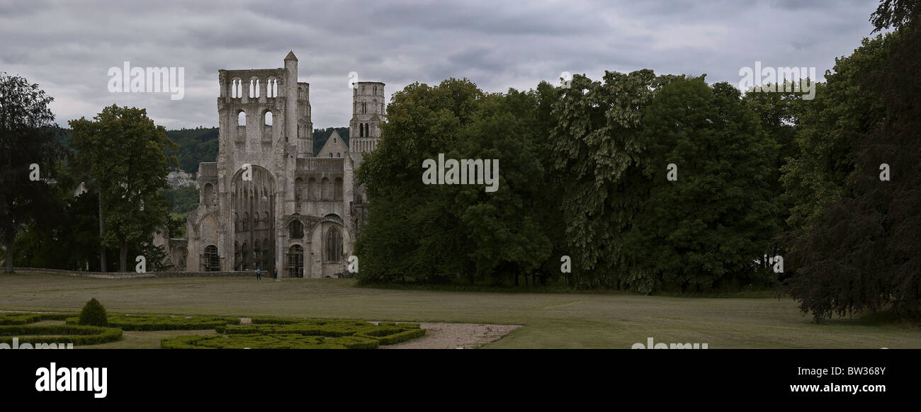 Jumièges abbaye Saint Pierre en Haute-Normandie Banque D'Images