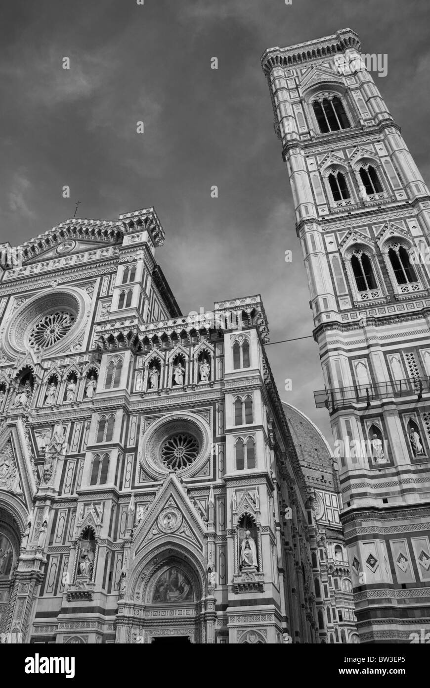 Détail architectural de la Piazza del Duomo à Florence, Italie Banque D'Images